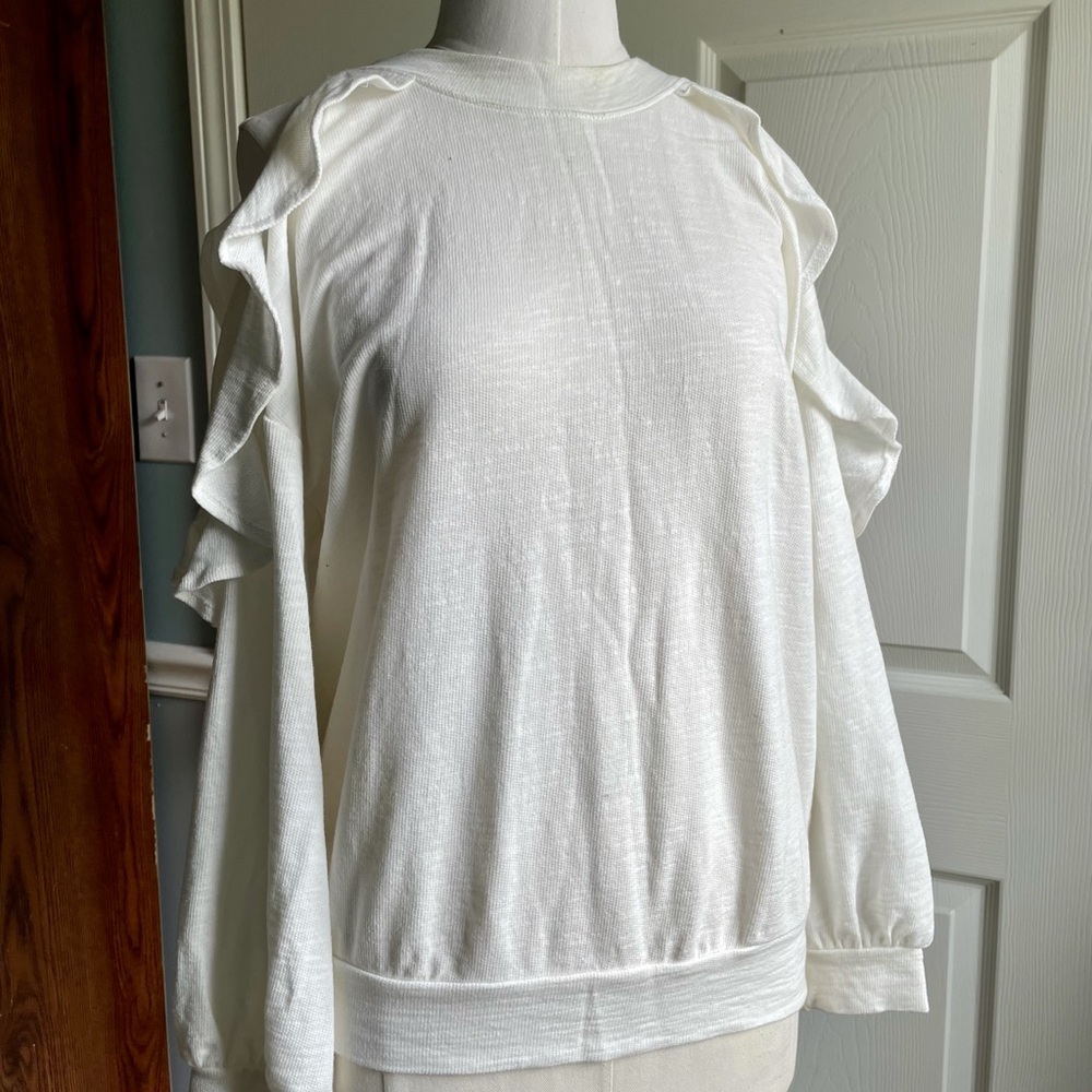 Lush Ruffle Sleeve Sweater - Picture 2 of 7